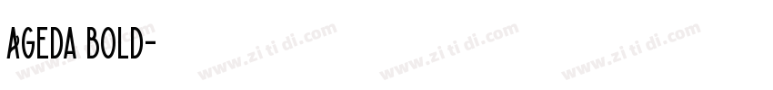 Ageda bold字体转换